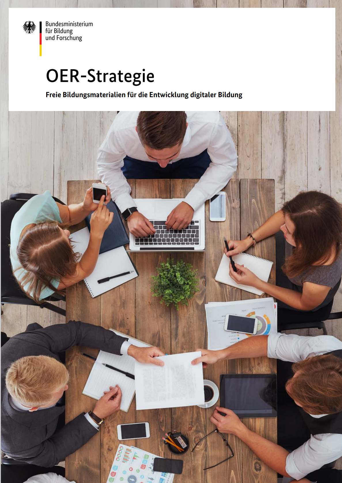 [Translate to English:] Deckblatt der Broschüre "OER-Strategie".